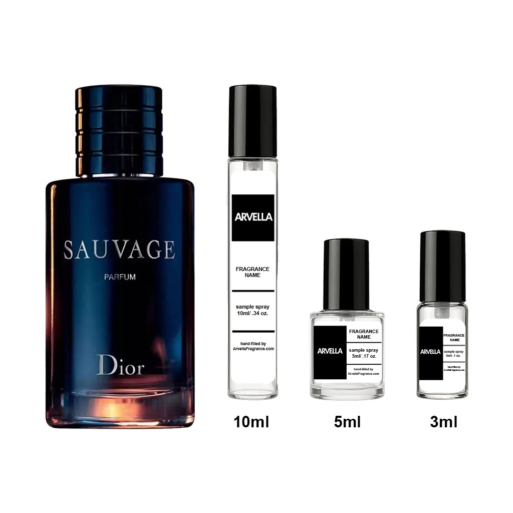 Dior Sauvage Parfum Sample 10ml Spray - Arvella Fragrance